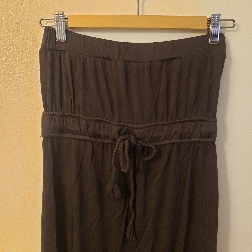 Zenana Outfitters Dark Gray Tube Dress SMALL - Picture 5 of 8